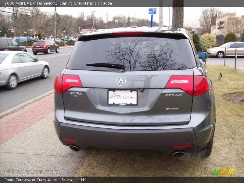 Sterling Gray Metallic / Taupe 2008 Acura MDX Technology
