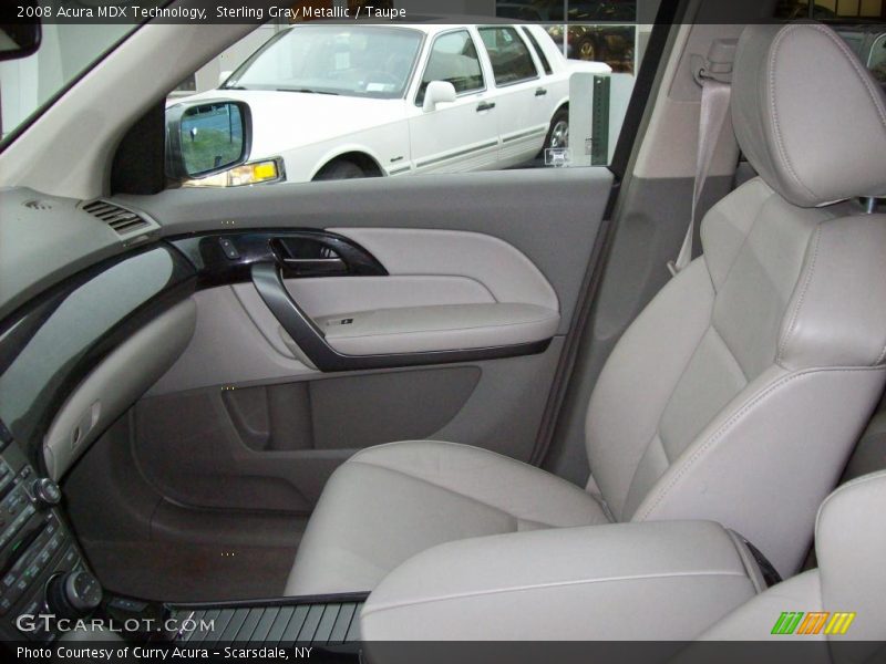 Sterling Gray Metallic / Taupe 2008 Acura MDX Technology