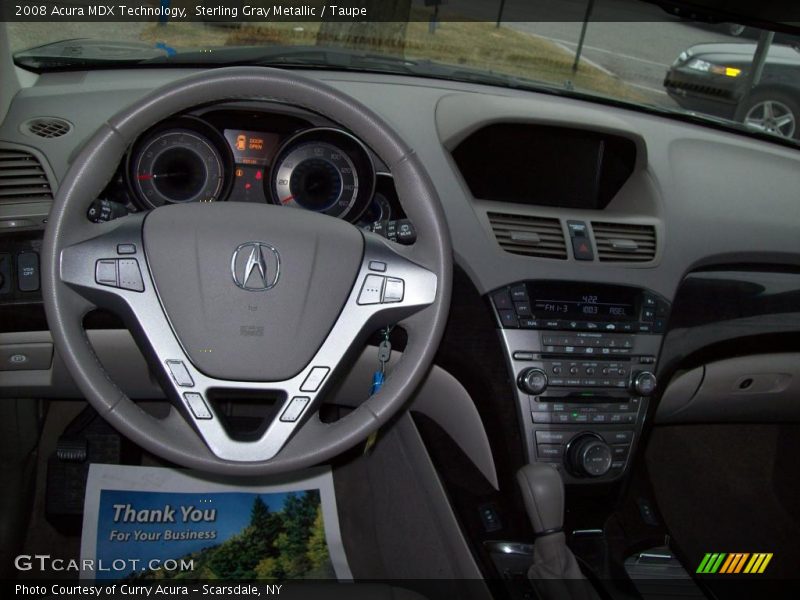 Sterling Gray Metallic / Taupe 2008 Acura MDX Technology