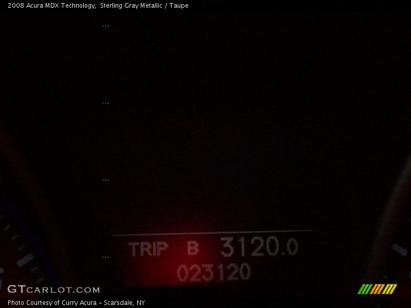 Sterling Gray Metallic / Taupe 2008 Acura MDX Technology
