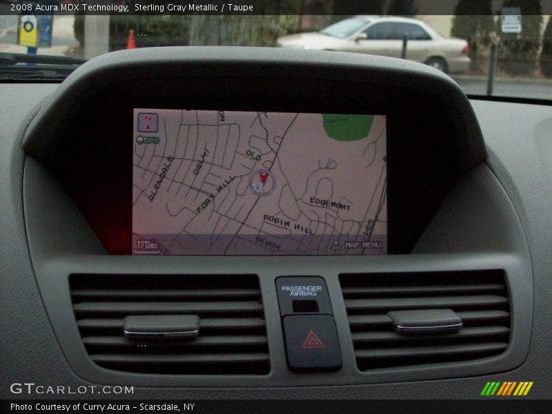 Sterling Gray Metallic / Taupe 2008 Acura MDX Technology