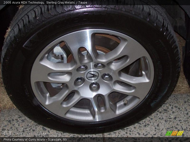 Sterling Gray Metallic / Taupe 2008 Acura MDX Technology
