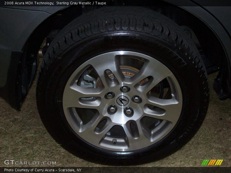 Sterling Gray Metallic / Taupe 2008 Acura MDX Technology