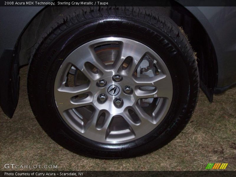 Sterling Gray Metallic / Taupe 2008 Acura MDX Technology