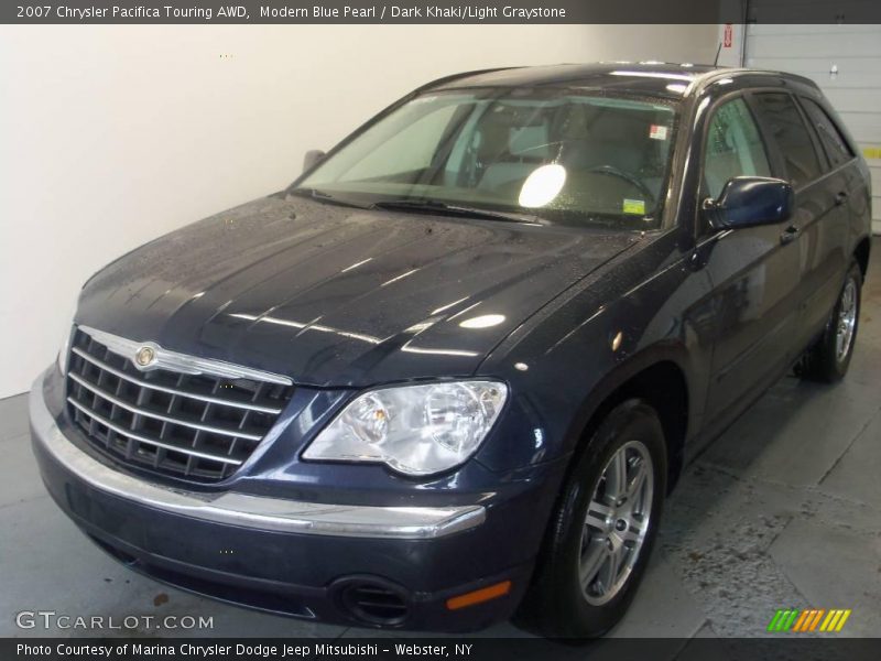 Modern Blue Pearl / Dark Khaki/Light Graystone 2007 Chrysler Pacifica Touring AWD