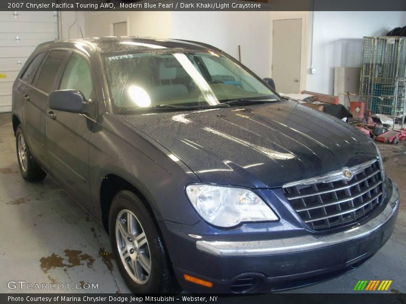 Modern Blue Pearl / Dark Khaki/Light Graystone 2007 Chrysler Pacifica Touring AWD