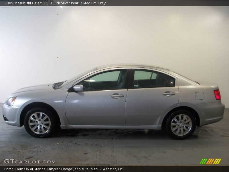 Quick Silver Pearl / Medium Gray 2009 Mitsubishi Galant ES