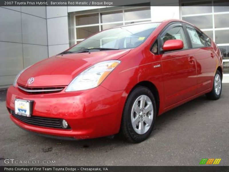 Barcelona Red Metallic / Bisque Beige 2007 Toyota Prius Hybrid