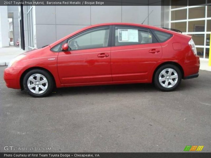 Barcelona Red Metallic / Bisque Beige 2007 Toyota Prius Hybrid