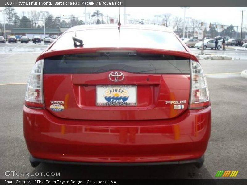 Barcelona Red Metallic / Bisque Beige 2007 Toyota Prius Hybrid