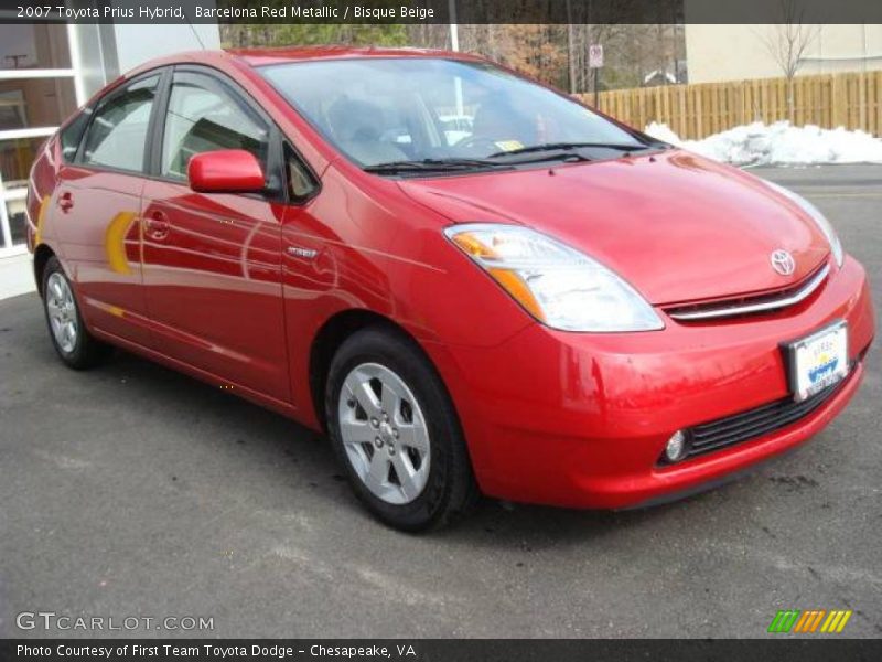 Barcelona Red Metallic / Bisque Beige 2007 Toyota Prius Hybrid