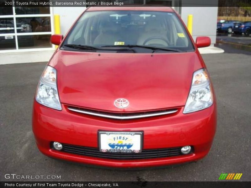 Barcelona Red Metallic / Bisque Beige 2007 Toyota Prius Hybrid