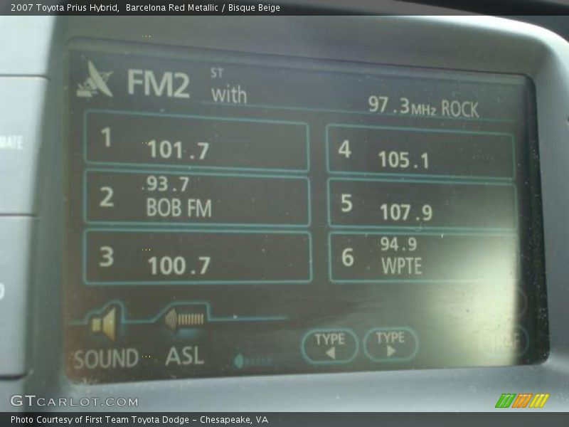Barcelona Red Metallic / Bisque Beige 2007 Toyota Prius Hybrid
