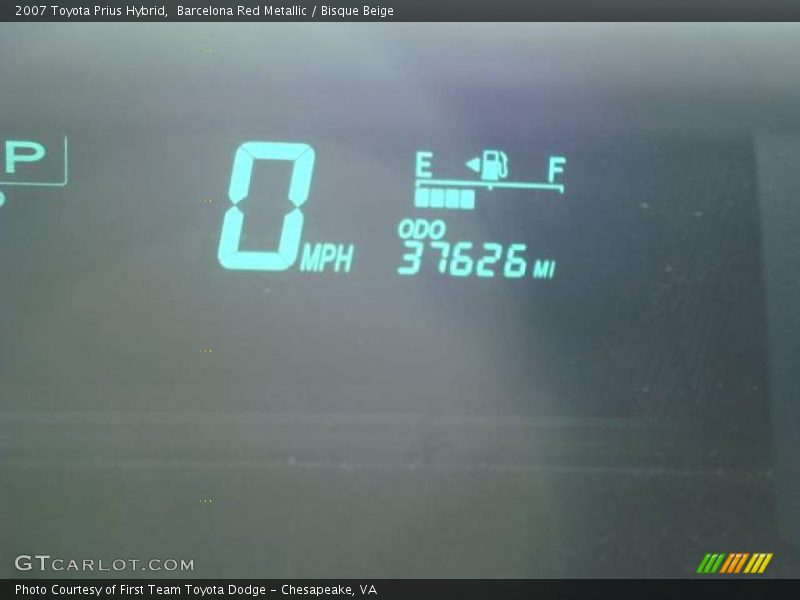 Barcelona Red Metallic / Bisque Beige 2007 Toyota Prius Hybrid