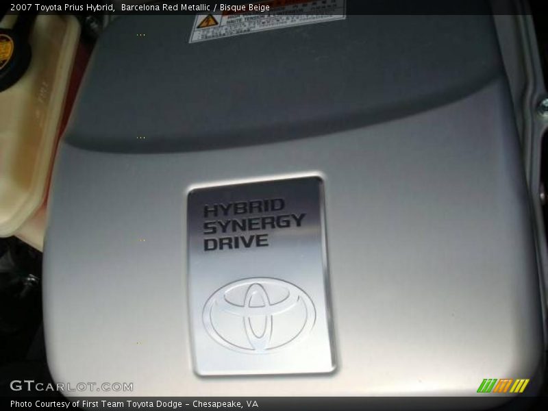 Barcelona Red Metallic / Bisque Beige 2007 Toyota Prius Hybrid