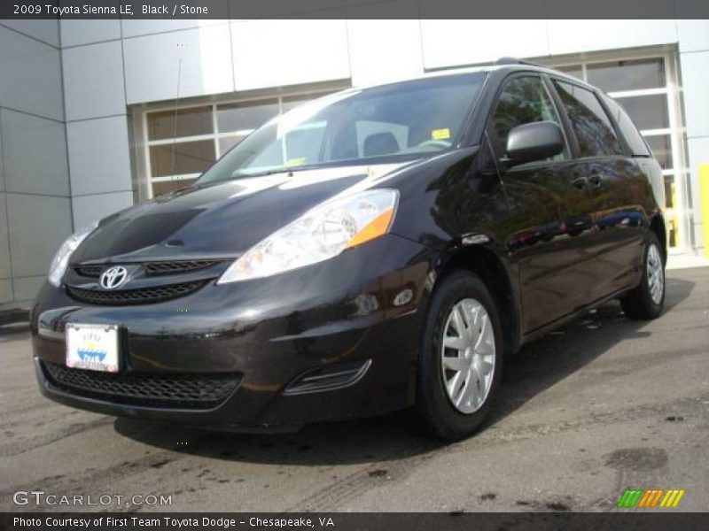 Black / Stone 2009 Toyota Sienna LE