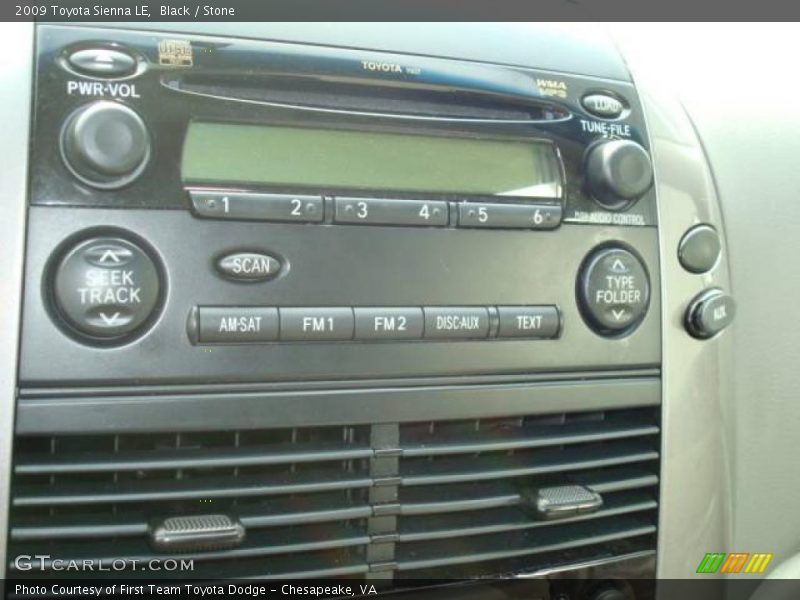 Black / Stone 2009 Toyota Sienna LE