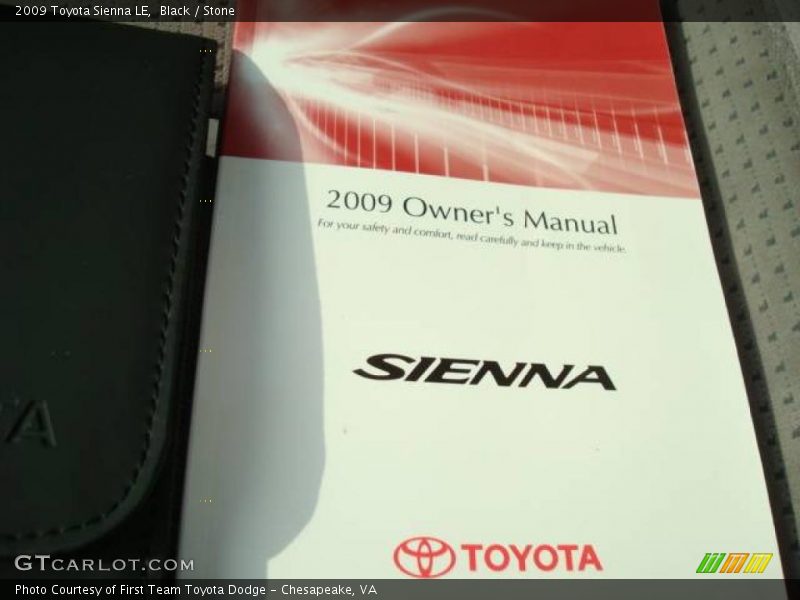 Black / Stone 2009 Toyota Sienna LE