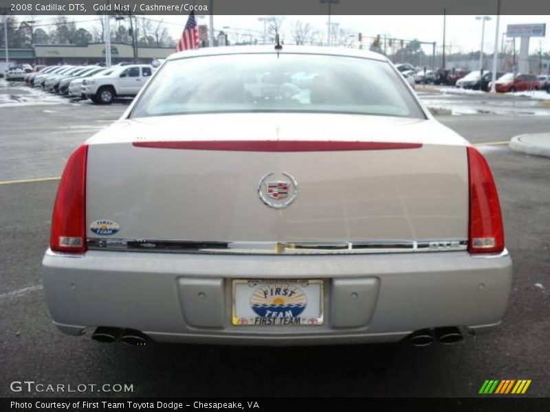 Gold Mist / Cashmere/Cocoa 2008 Cadillac DTS