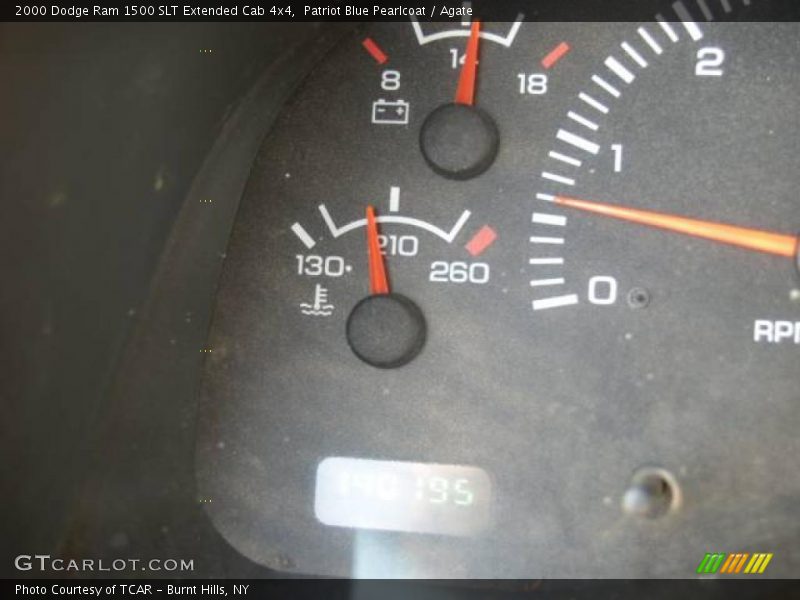 Patriot Blue Pearlcoat / Agate 2000 Dodge Ram 1500 SLT Extended Cab 4x4