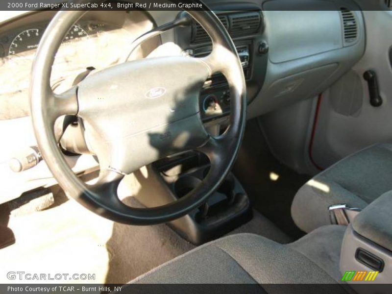 Bright Red / Medium Graphite 2000 Ford Ranger XL SuperCab 4x4