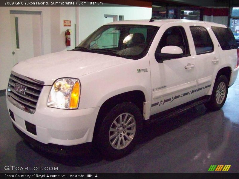 Summit White / Light Titanium 2009 GMC Yukon Hybrid