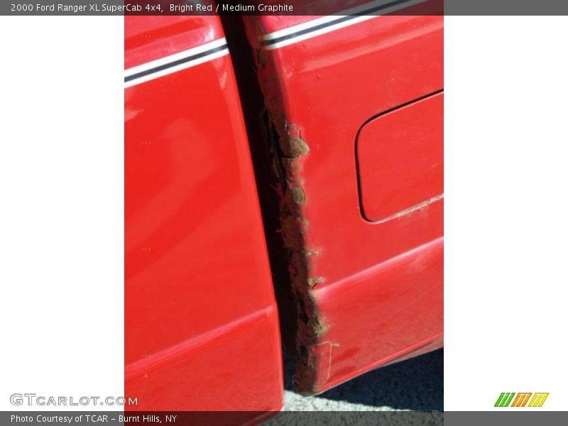 Bright Red / Medium Graphite 2000 Ford Ranger XL SuperCab 4x4