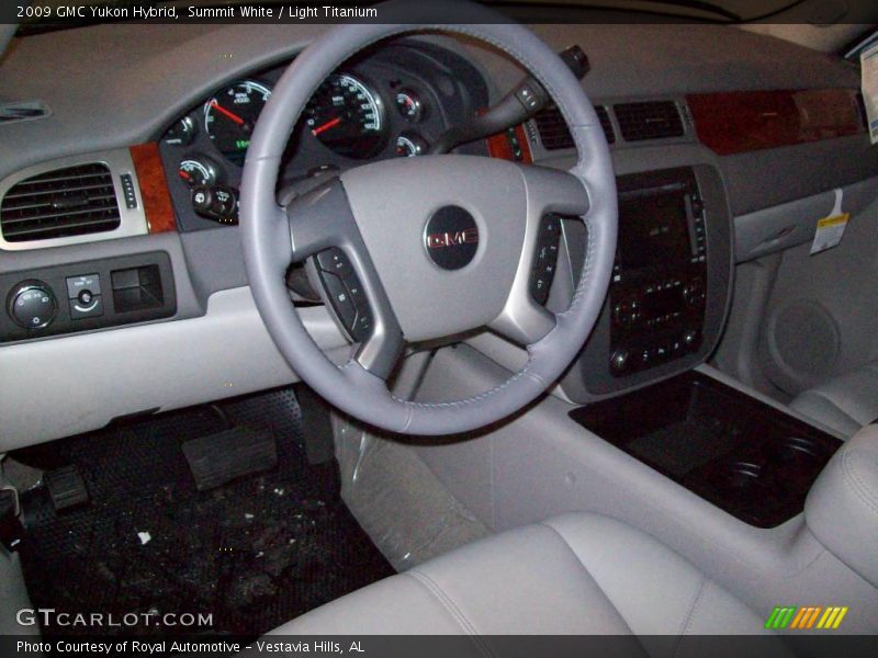 Summit White / Light Titanium 2009 GMC Yukon Hybrid