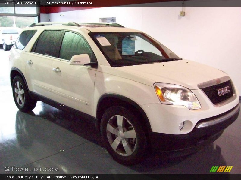 Summit White / Cashmere 2010 GMC Acadia SLT