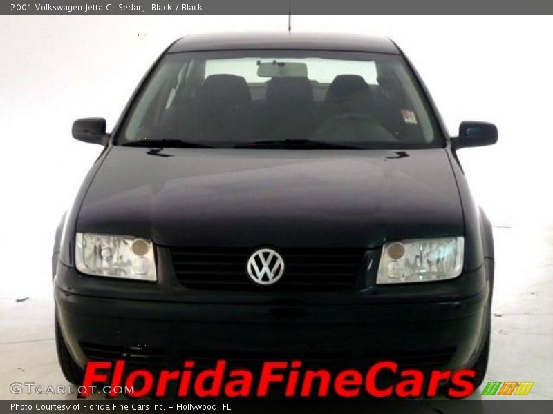 Black / Black 2001 Volkswagen Jetta GL Sedan