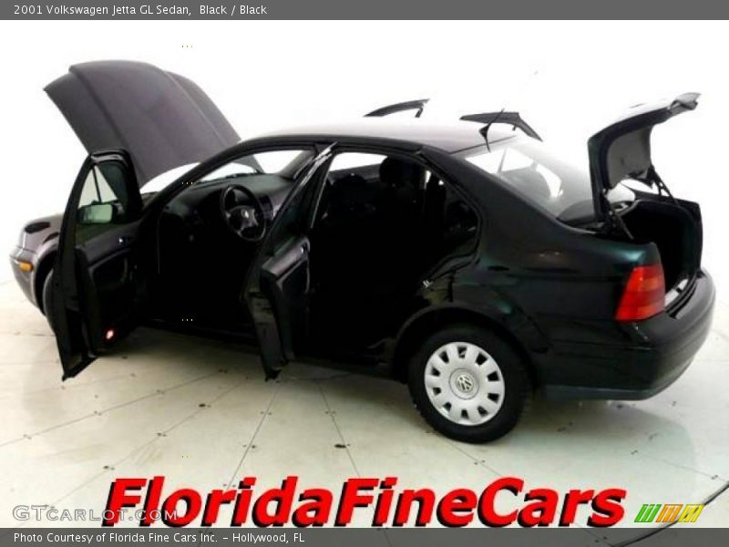 Black / Black 2001 Volkswagen Jetta GL Sedan