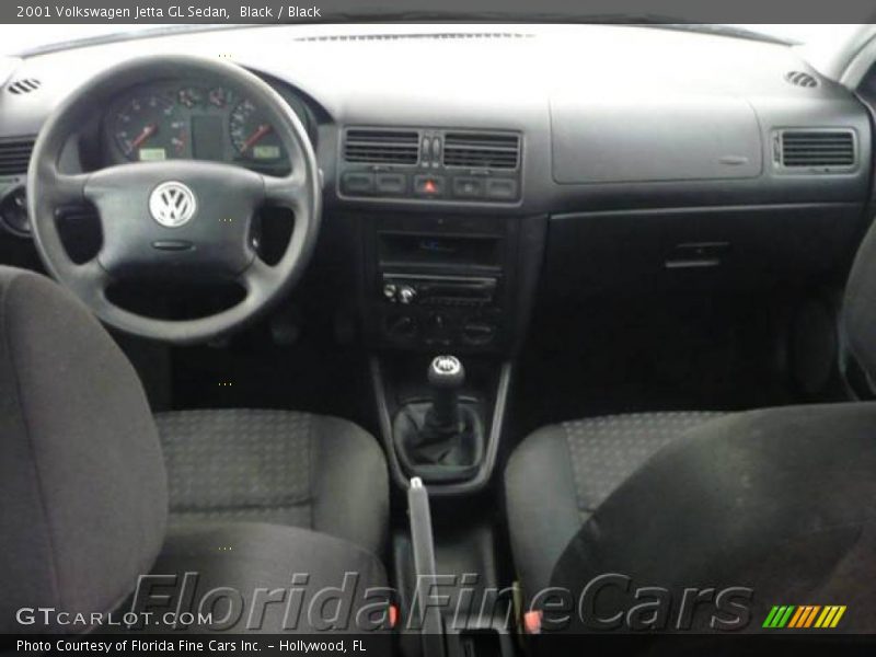 Black / Black 2001 Volkswagen Jetta GL Sedan