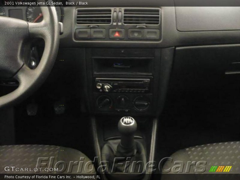 Black / Black 2001 Volkswagen Jetta GL Sedan