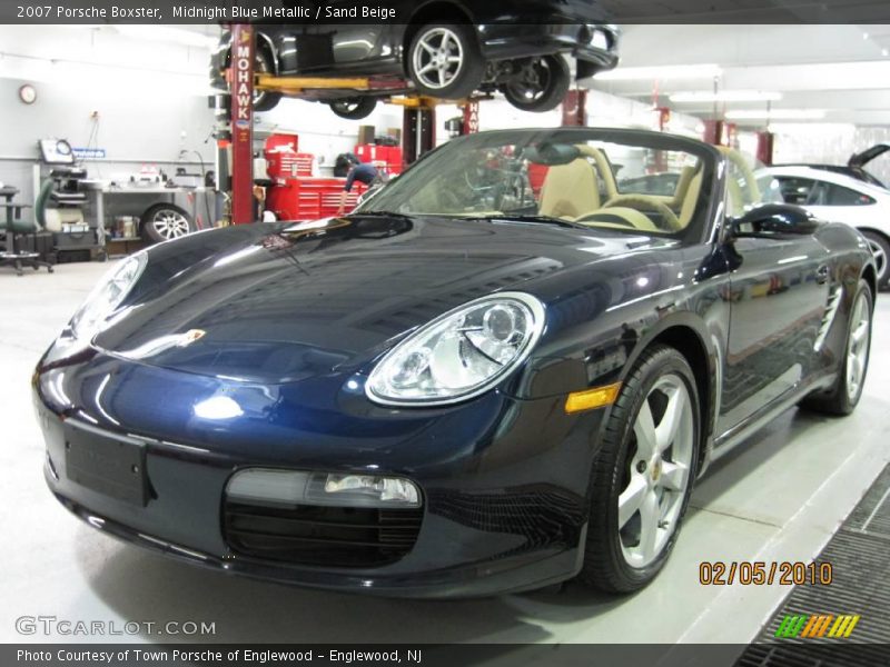 Midnight Blue Metallic / Sand Beige 2007 Porsche Boxster