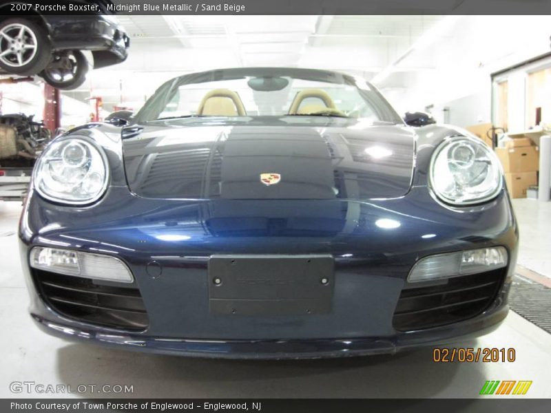 Midnight Blue Metallic / Sand Beige 2007 Porsche Boxster