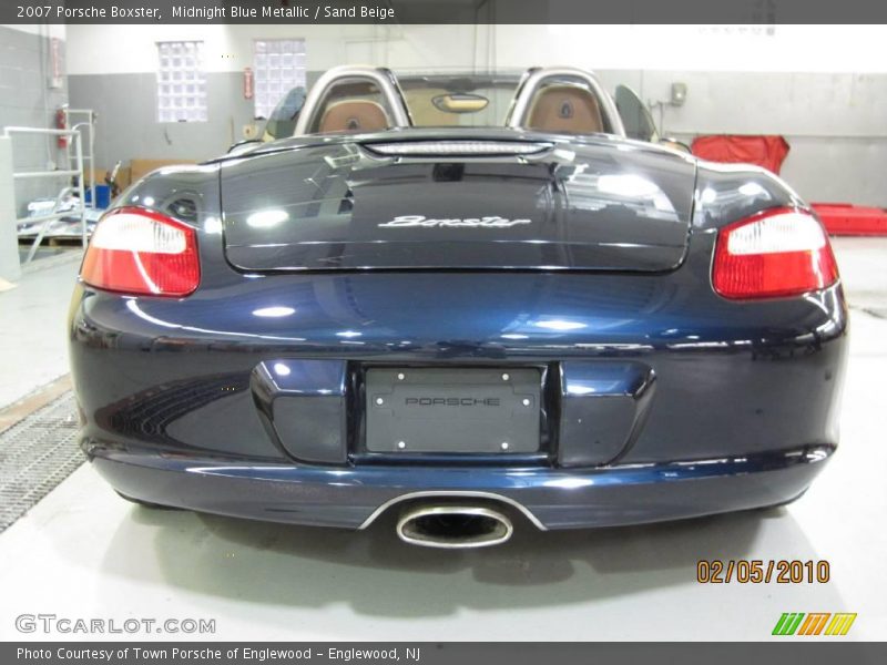 Midnight Blue Metallic / Sand Beige 2007 Porsche Boxster
