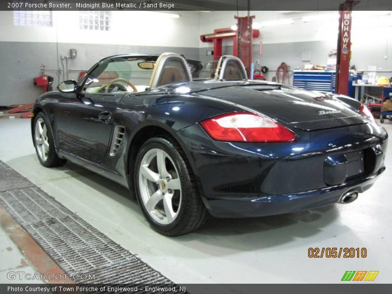 Midnight Blue Metallic / Sand Beige 2007 Porsche Boxster