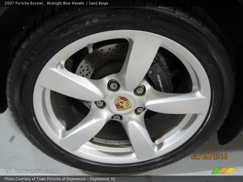 Midnight Blue Metallic / Sand Beige 2007 Porsche Boxster