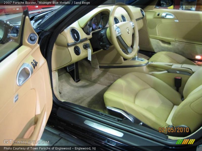 Midnight Blue Metallic / Sand Beige 2007 Porsche Boxster