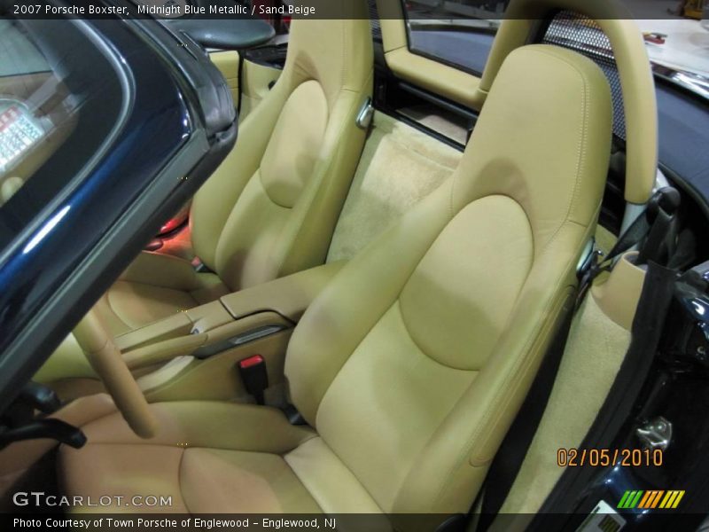 Midnight Blue Metallic / Sand Beige 2007 Porsche Boxster