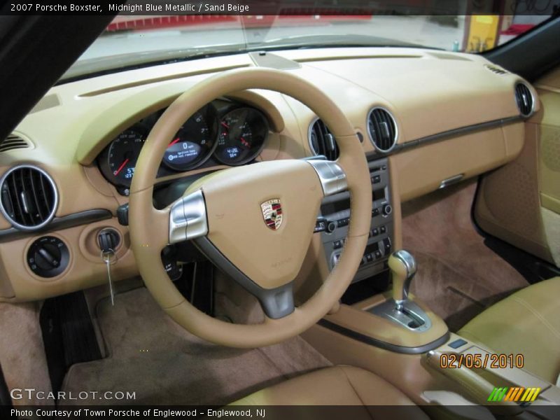 Midnight Blue Metallic / Sand Beige 2007 Porsche Boxster