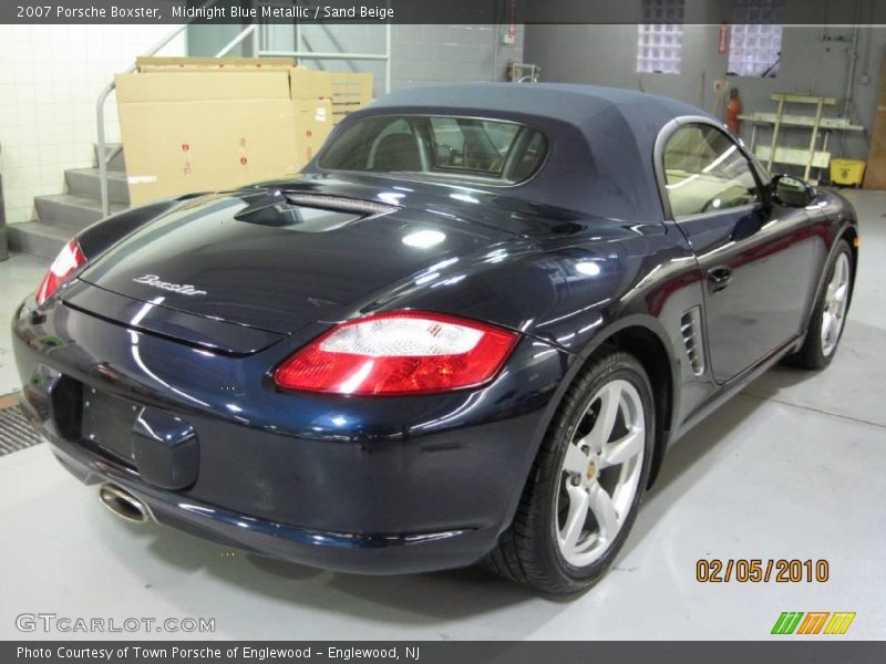 Midnight Blue Metallic / Sand Beige 2007 Porsche Boxster