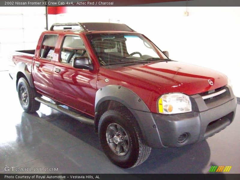 Aztec Red / Charcoal 2002 Nissan Frontier XE Crew Cab 4x4