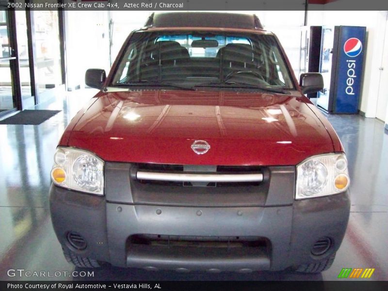 Aztec Red / Charcoal 2002 Nissan Frontier XE Crew Cab 4x4