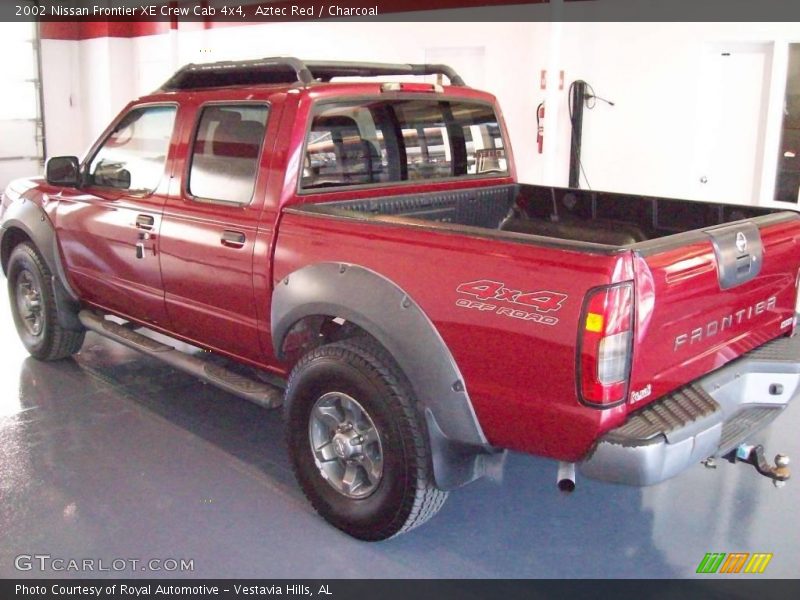Aztec Red / Charcoal 2002 Nissan Frontier XE Crew Cab 4x4