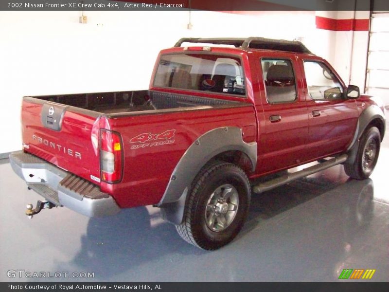 Aztec Red / Charcoal 2002 Nissan Frontier XE Crew Cab 4x4