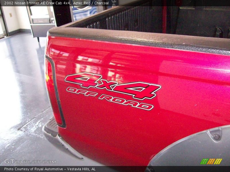 Aztec Red / Charcoal 2002 Nissan Frontier XE Crew Cab 4x4