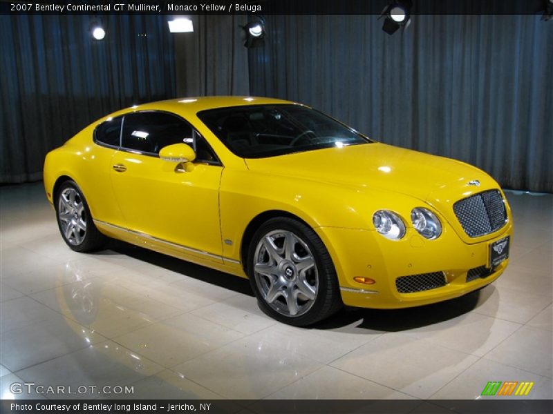 Monaco Yellow / Beluga 2007 Bentley Continental GT Mulliner