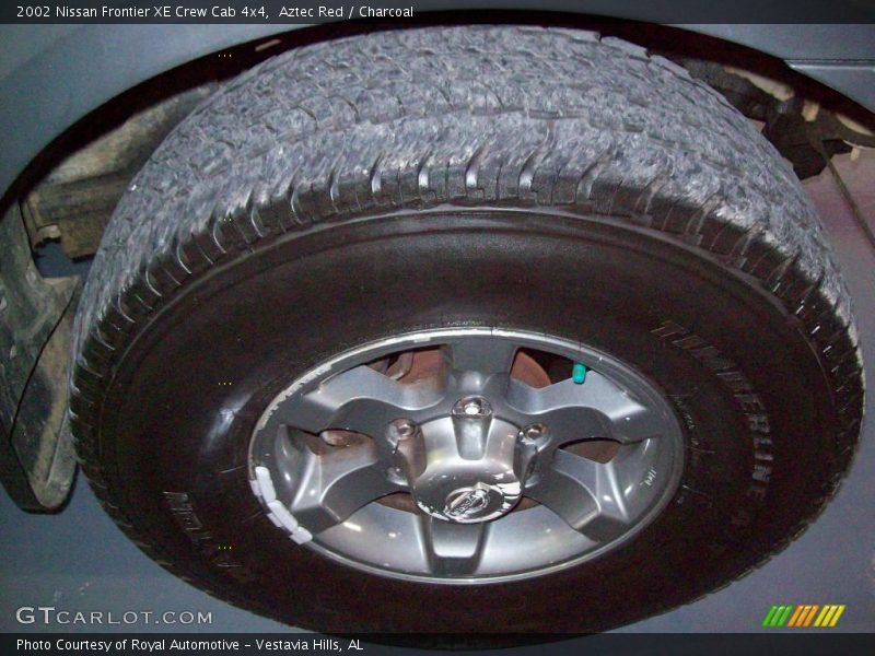 Aztec Red / Charcoal 2002 Nissan Frontier XE Crew Cab 4x4