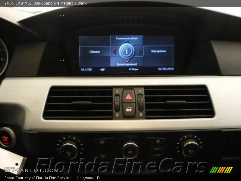 Black Sapphire Metallic / Black 2006 BMW M5